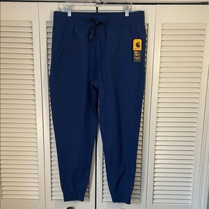 NWT Carhartt Women’s Force Modern Fit Jogger pants Navy Sz XL Rugged flex